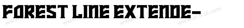 Forest Line Extende字体转换